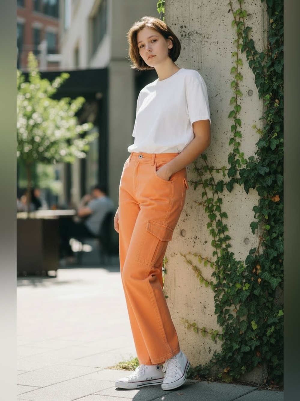 BDG Urban Outfitters Orange Straight Leg Skate Jeans